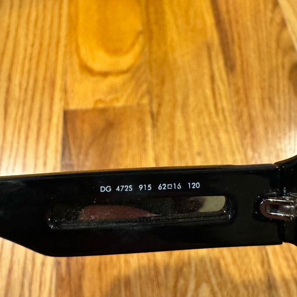 Dolce & Gabbana black eyeglasses with case and cloth - Picture 6 of 7